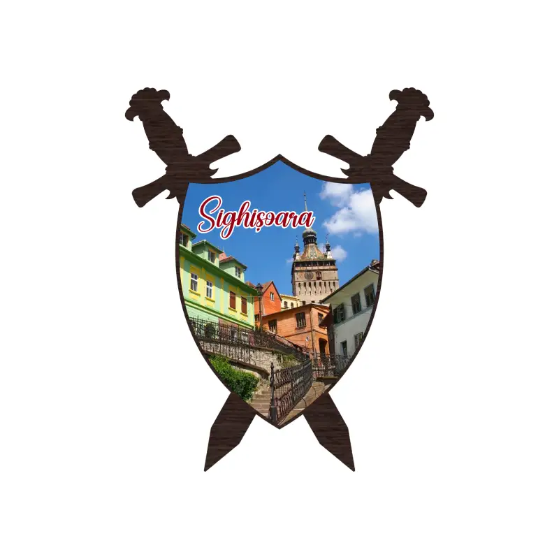 Sighisoara, magnet palos cu sabii,  mgs185v